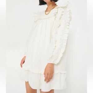 Tuckernuck Cleobella Ivory Anabelle Organic Cotton Mini Dress Medium